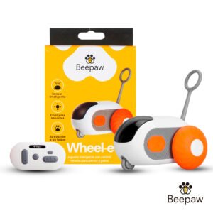JUGUETE RATON INTELIGENTE PARA GATOS BEEPAW WHEEL-E NARANJA