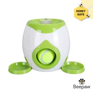 JUGUETE INTERACTIVO PARA MASCOTAS CON DISPENSADOR DE ALIMENTO BEEPAW VERDE MANZANA