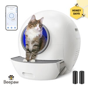 LITERA CON LIMPIEZA AUTOMÁTICA BEEPAW SAND-E BLANCA