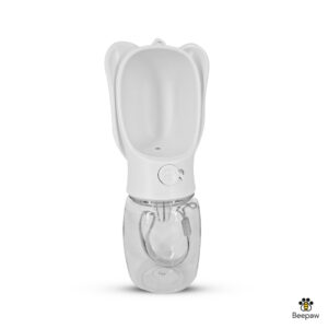 BOTELLA DISPENSADORA DE AGUA  BEEPAW CON OREJAS 350 ML BLANCO