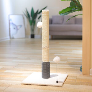 PALO RASCADOR PARA GATOS BEEPAW GRIS 72*37.5*37.5CM. MOD3