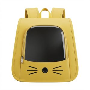 MOCHILA TRANSPORTADORA BIGOTES 34X23X34CM AMARILLO