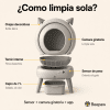 Litera autolimpiante Beepaw Rock-e para gatos – Beepex Pet Shop Argentina