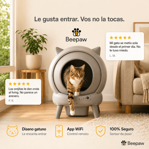 Litera autolimpiante Beepaw Rock-e para gatos – Beepex Pet Shop Argentina